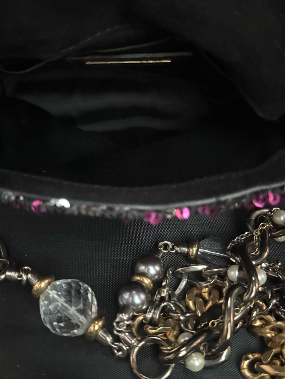 Vintage Dolce & Gabbana Fuchsia and Silver Sequin Evening Bag - Picture 6 of 6